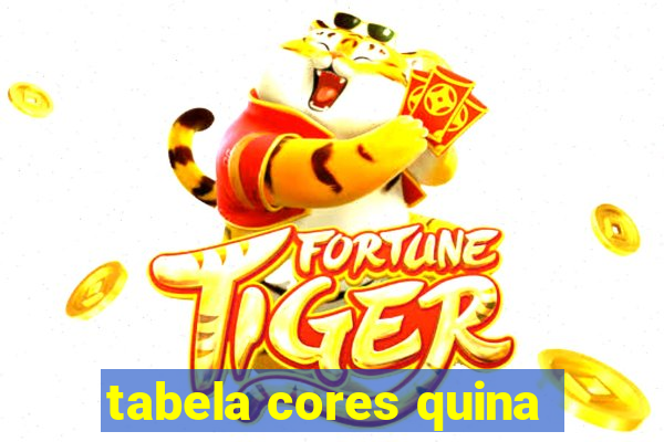 tabela cores quina